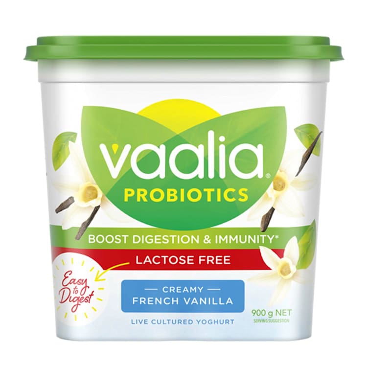 Vaalia Probiotics Yoghurt Lactose Free French Vanilla