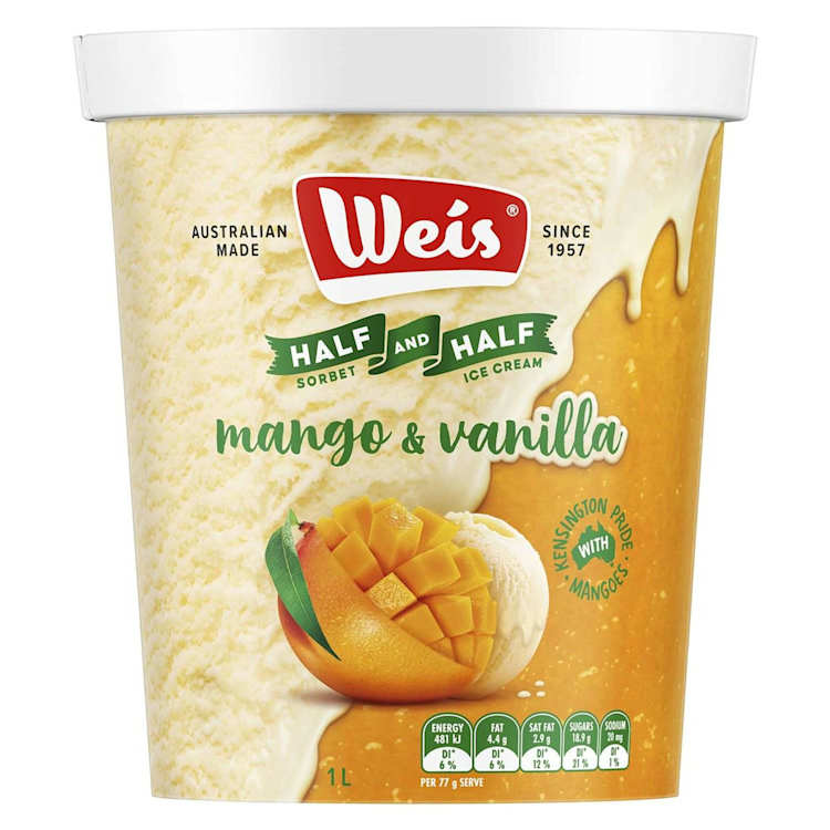 Weis Half and Half Mango & Vanilla
