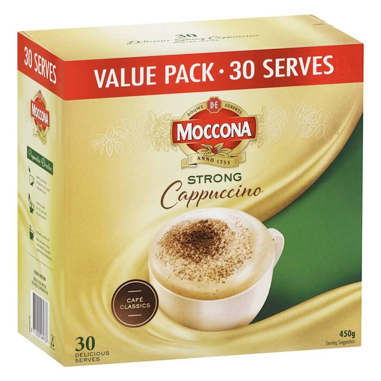 Moccona Strong Cappuccino Sachets