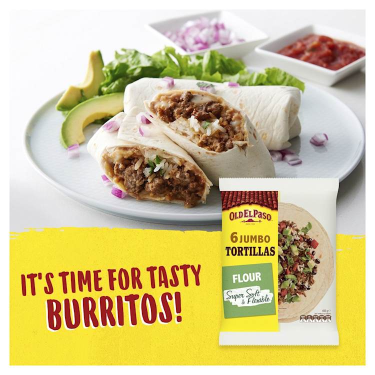 Old El Paso Burrito Tortillas Jumbo