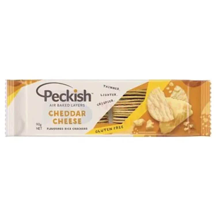 Peckish Rice Crackers Cheddar Cheese