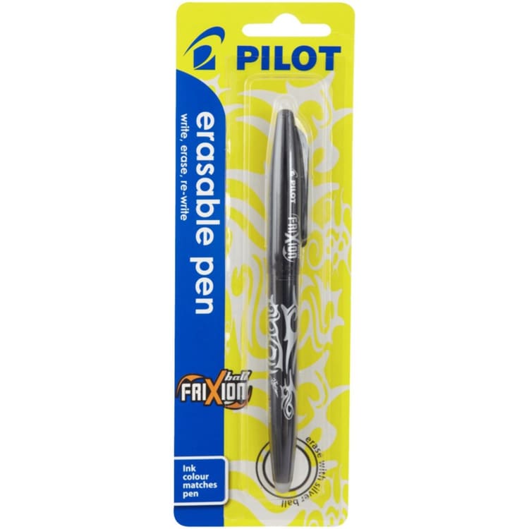 Pilot Frixion Ballpoint Pen Medium Black
