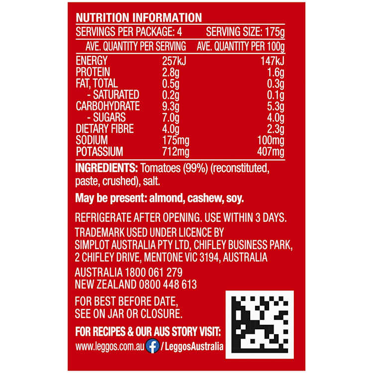Leggo's Passata Sauce Classic Tomato