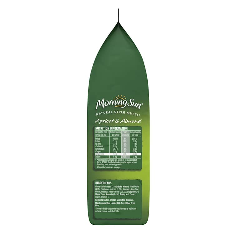 Morning Sun Apricot & Almond Muesli