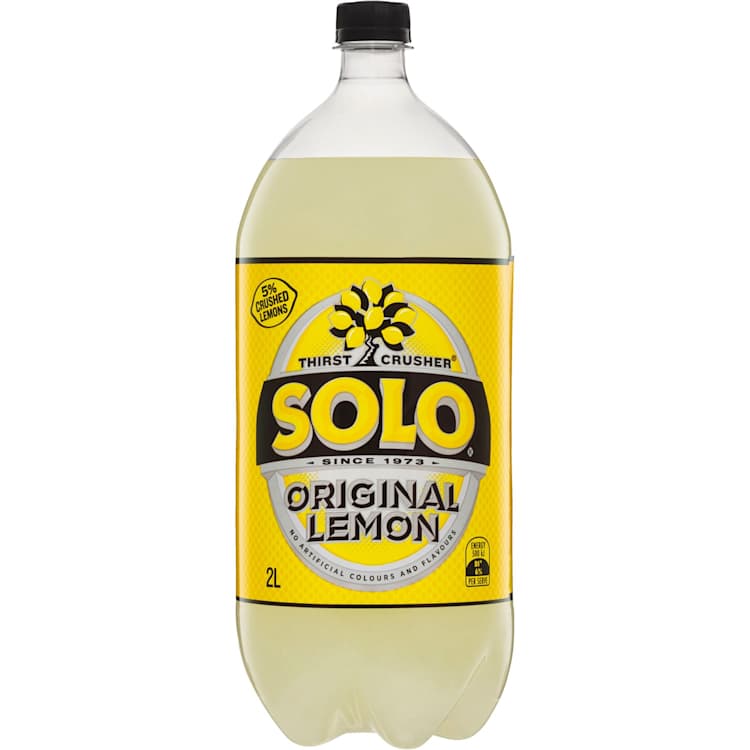 Schweppes Solo Thirst Crusher Original Lemon Bottle