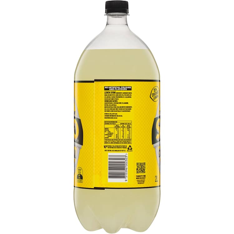 Schweppes Solo Thirst Crusher Original Lemon Bottle