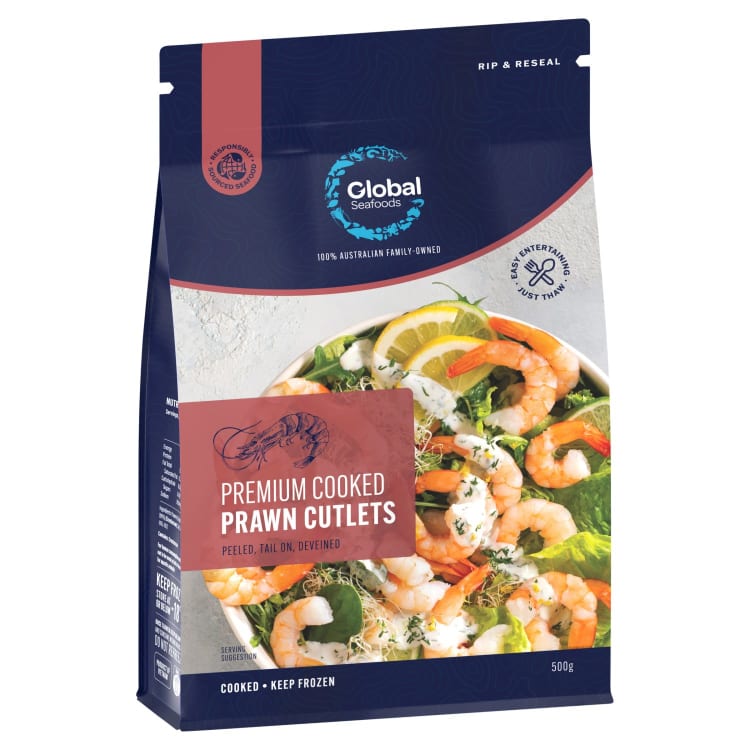 Global Seafoods Cooked Tail On