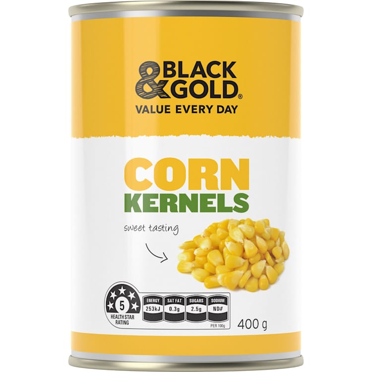 Black & Gold Corn Kernels