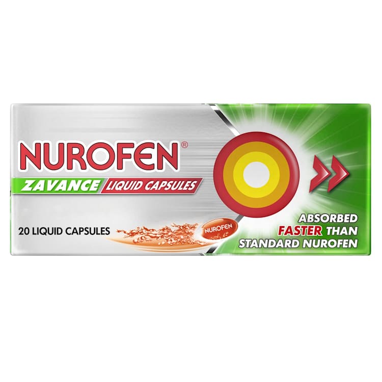 Nurofen Zavance Fast Pain Relief Liquid Capsules 200mg Ibuprofen