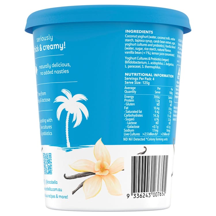 Cocobella Coconut Yoghurt Vanilla
