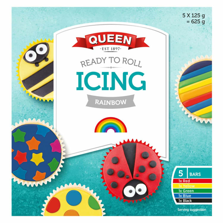 Queen Icing Rainbow