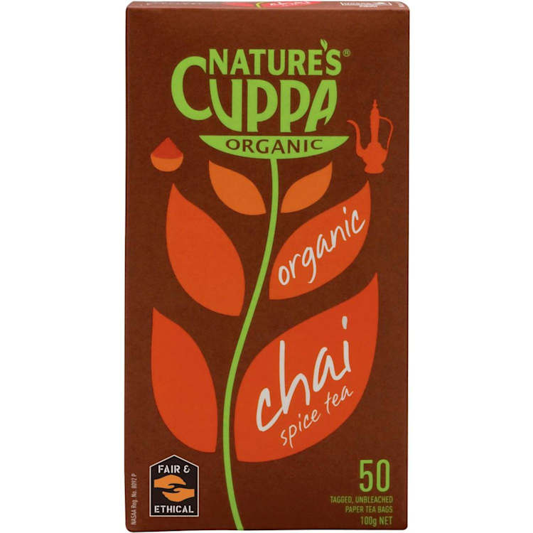 Nature's Cuppa Organic Spice Chai Tea Bags