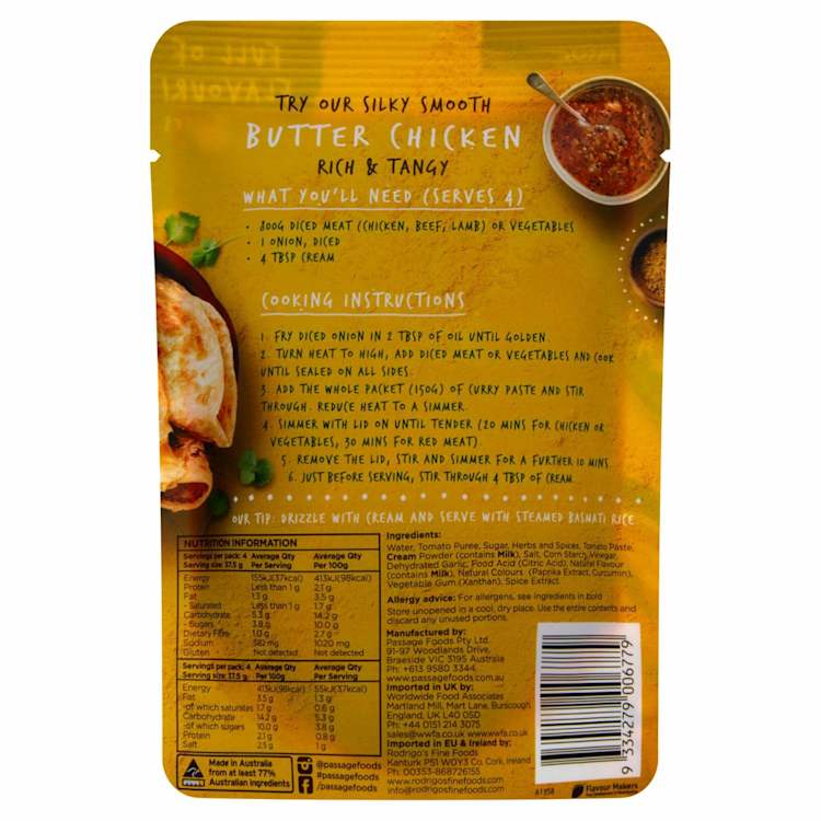 Passage To India Butter Chicken Curry Paste