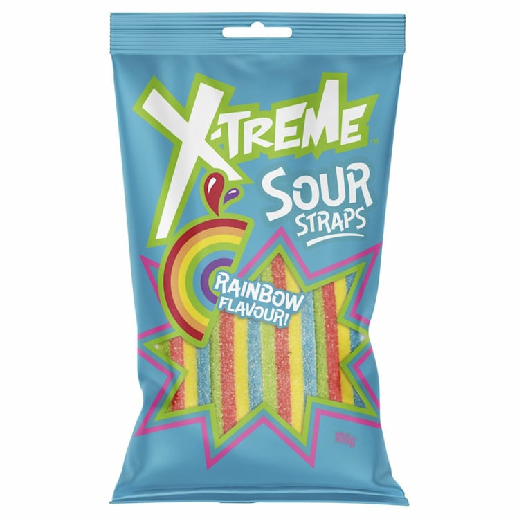 X-Treme Sour Straps Rainbow