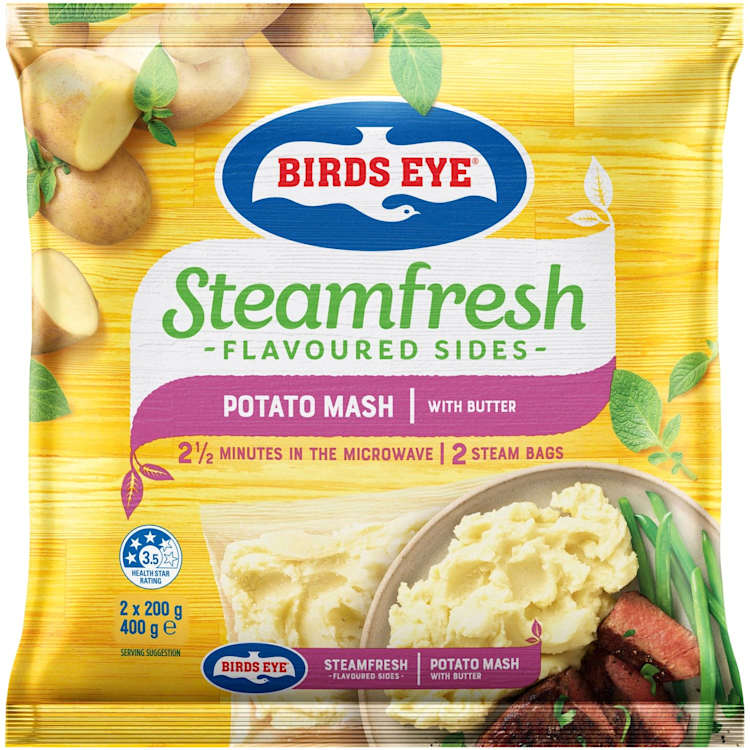 Birds Eye Steam Fresh Potato Mash With Butter