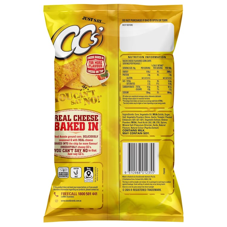 CC's Nacho Cheese Corn Chips