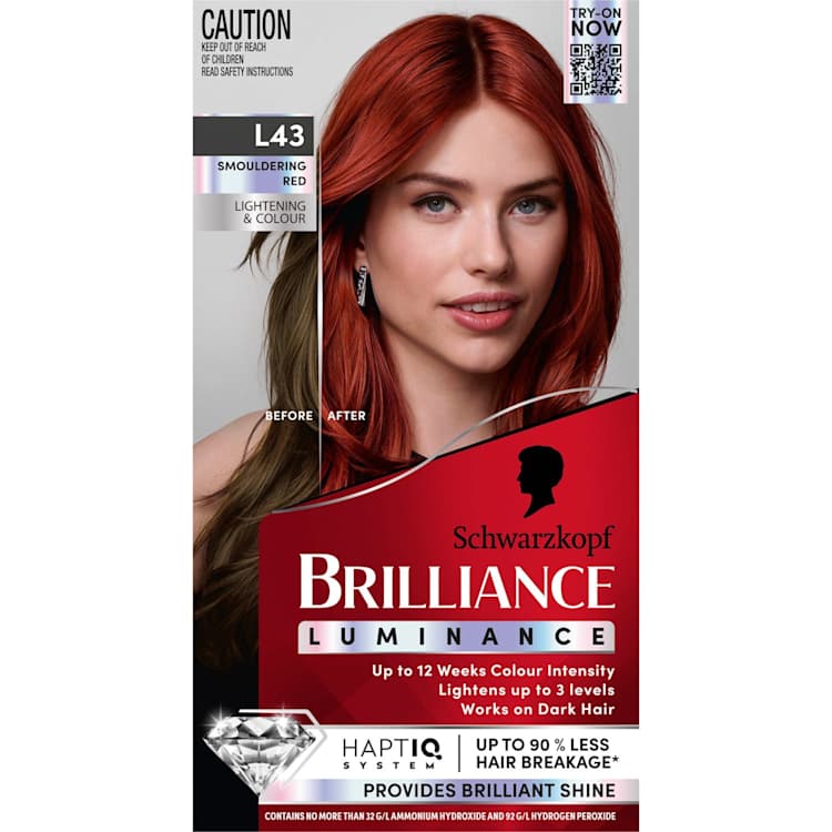Schwarzkopf Brilliance L43 Smouldering Red | IGA Shop Online