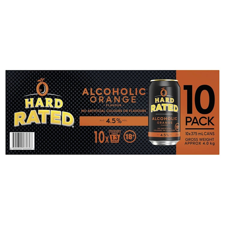 Hard Rated Orange Can 375mL 