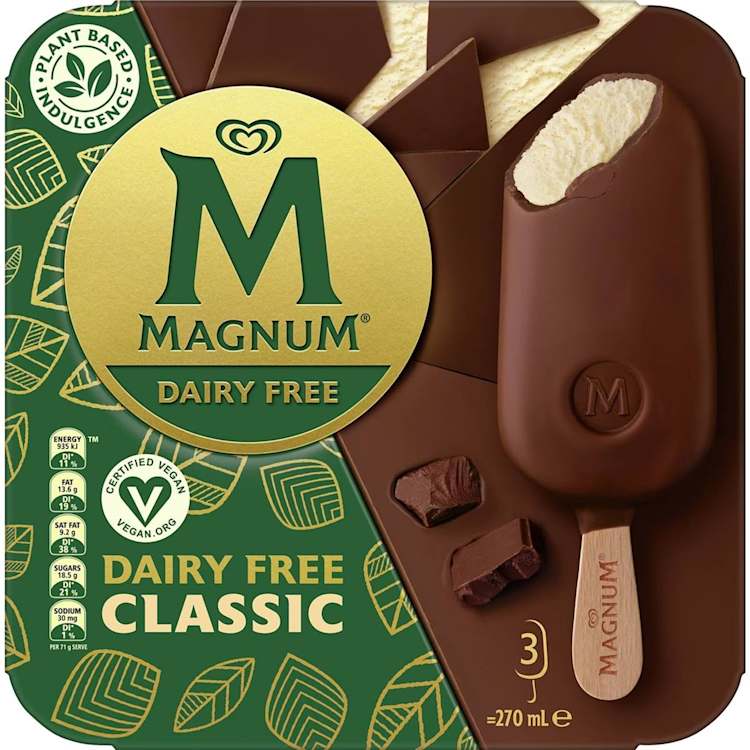 Magnum Classic Dairy Free Frozen Dessert Sticks