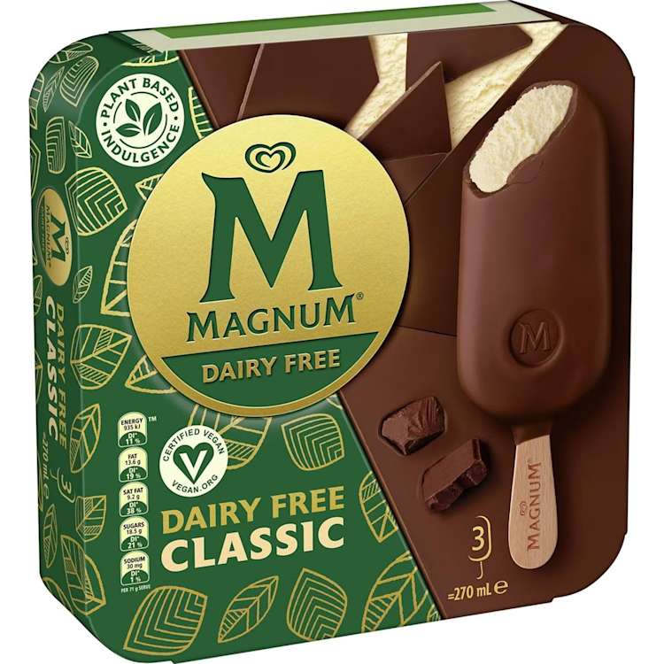 Magnum Classic Dairy Free Frozen Dessert Sticks