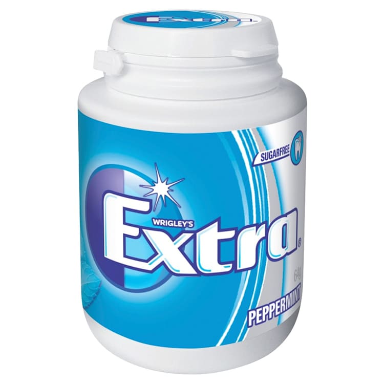 Extra Peppermint Chewing Gum Sugar Free Bottle