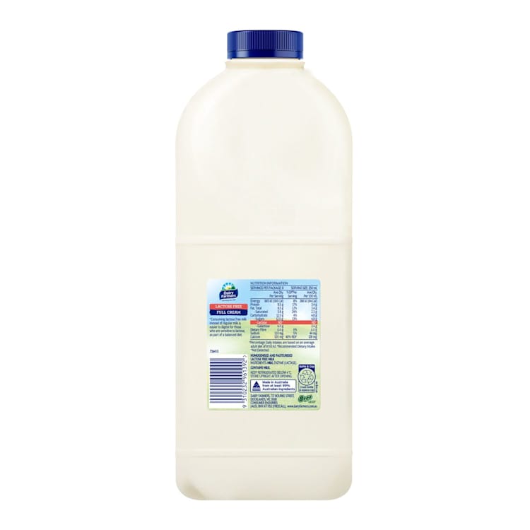 Dairy Farmers Full Cream Milk Lactose Free