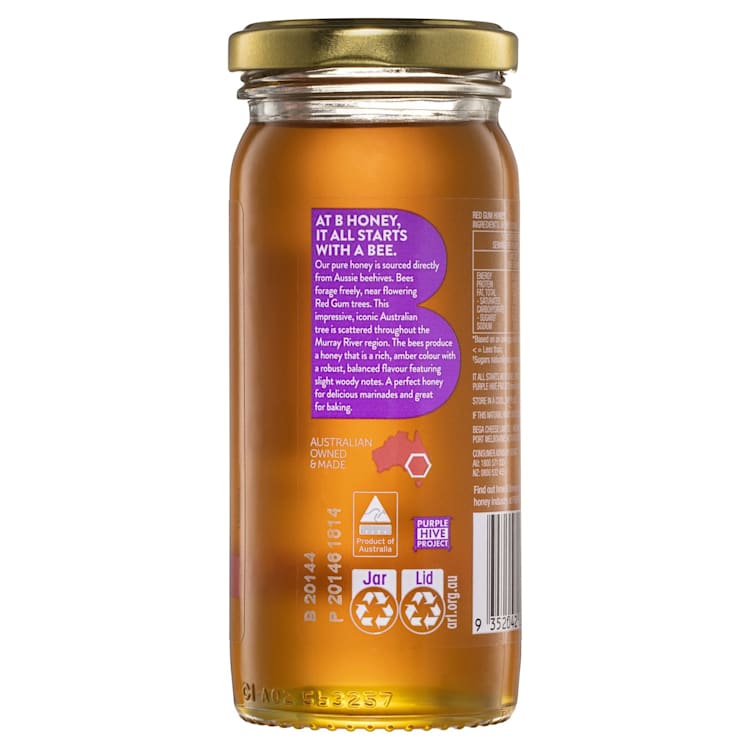 B Honey Single Source Red Gum Honey