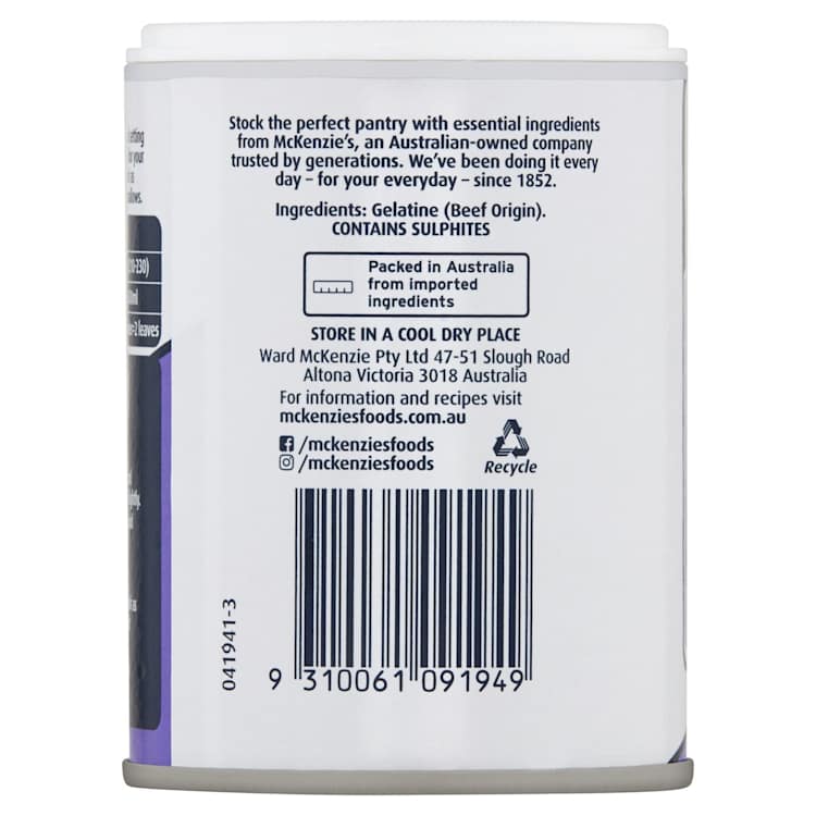 McKenzie's Gelatine Powder