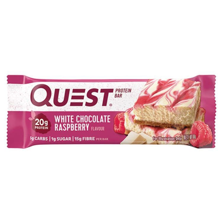 Quest White Chocolate Raspberry Protein Bar