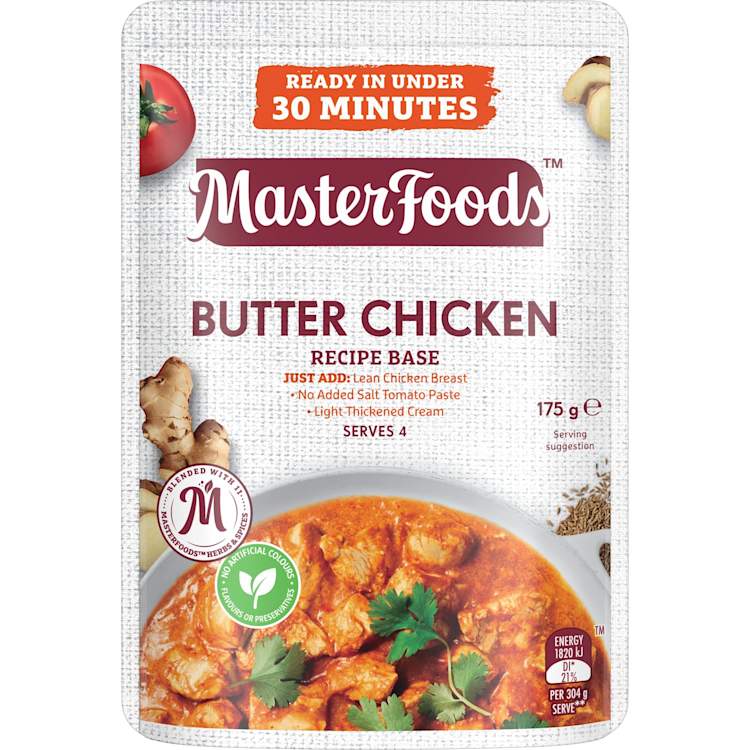 MasterFoods Butter Chicken Recipe Base Stove Top Pouch