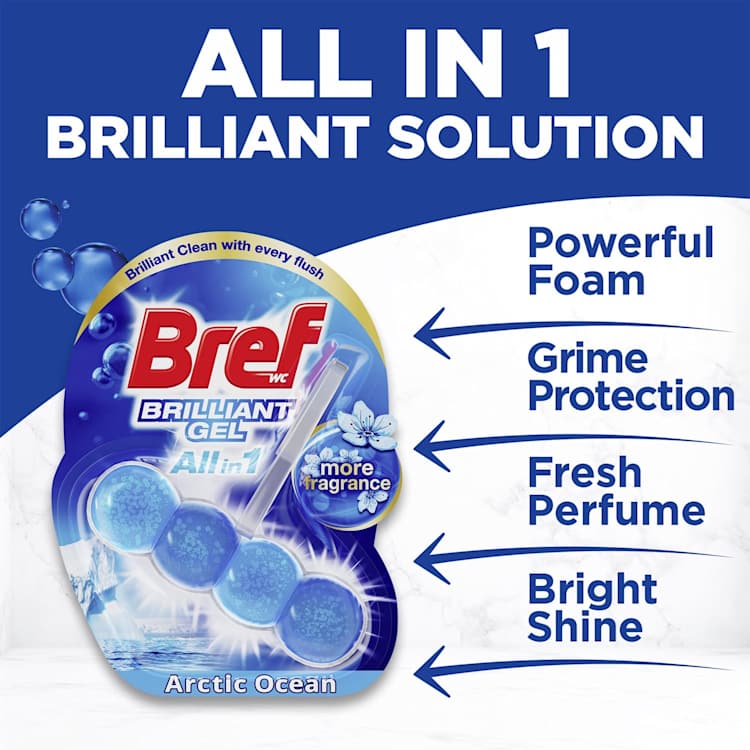 Bref Brilliant Gel Arctic Ocean Rim Block Toilet Cleaner 42g | IGA Shop ...
