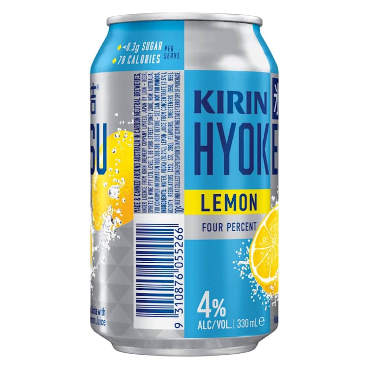 Kirin Hyoketsu Lemon 4% Can 330mL