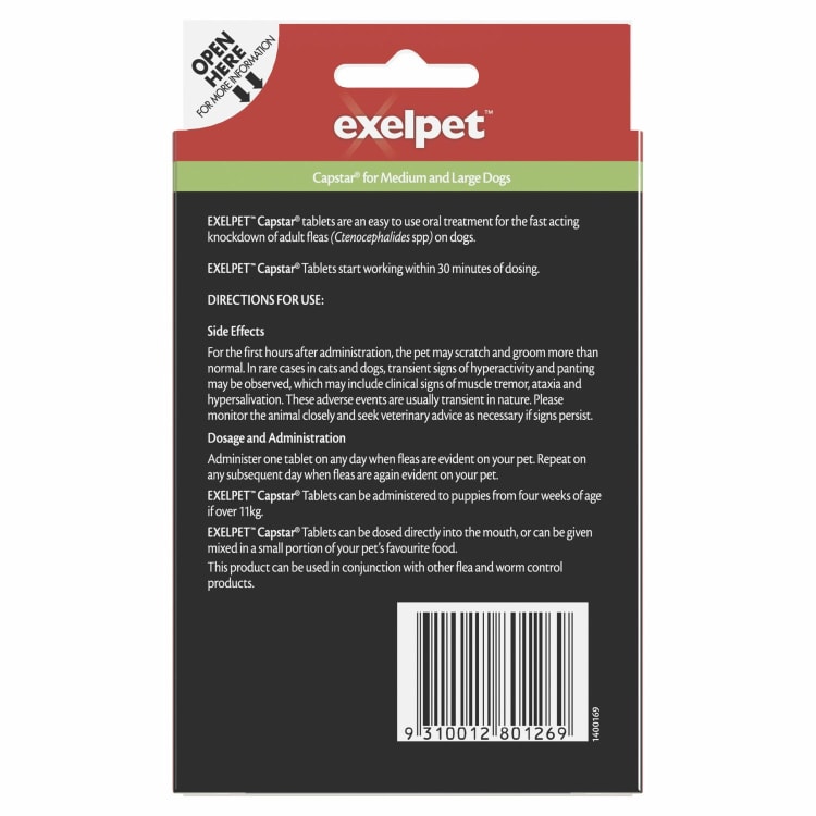Exelpet capstar for medium and cheap large dogs