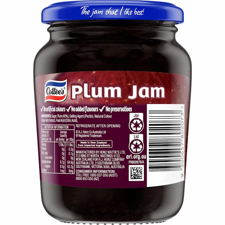 Cottee's Jam Plum