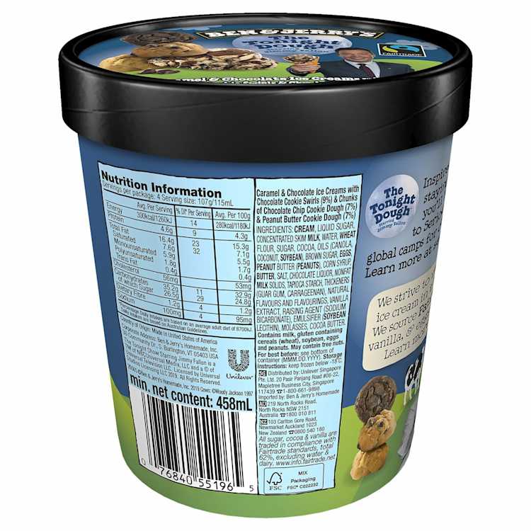 Ben & Jerry's Ice Cream The Tonight Dough