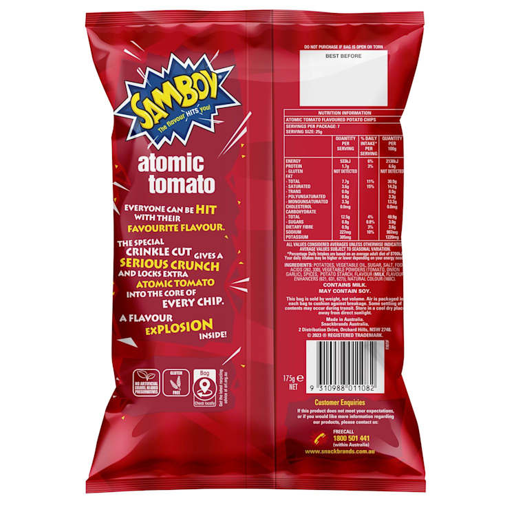 Samboy Atomic Tomato Potato Chips