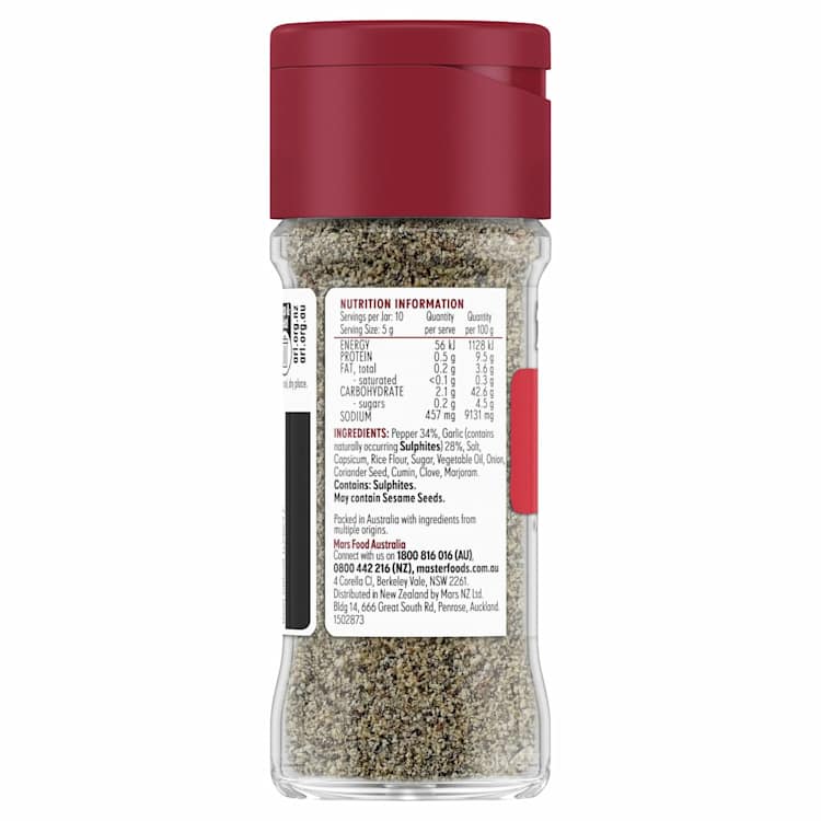 MasterFoods Garlic Pepper Seasoning