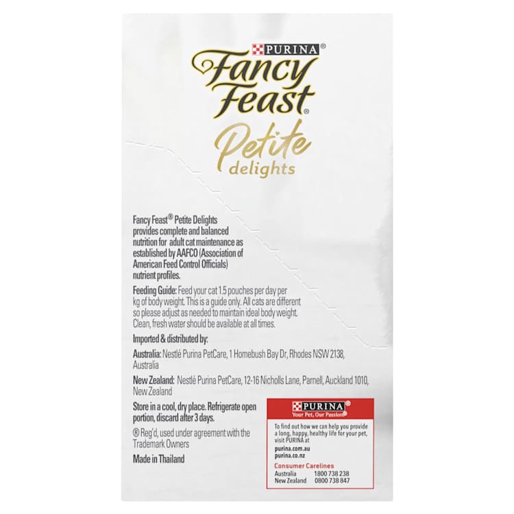 Purina Fancy Feast Adult Pet Food Petite Delight Tuna Salmon Cod