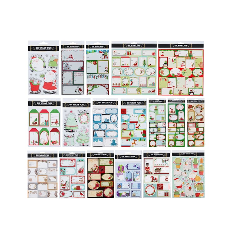 Christmas Gift Tags Self Adhessive