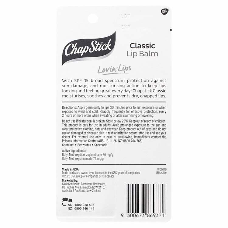 Chapstick Classic Lip Balm