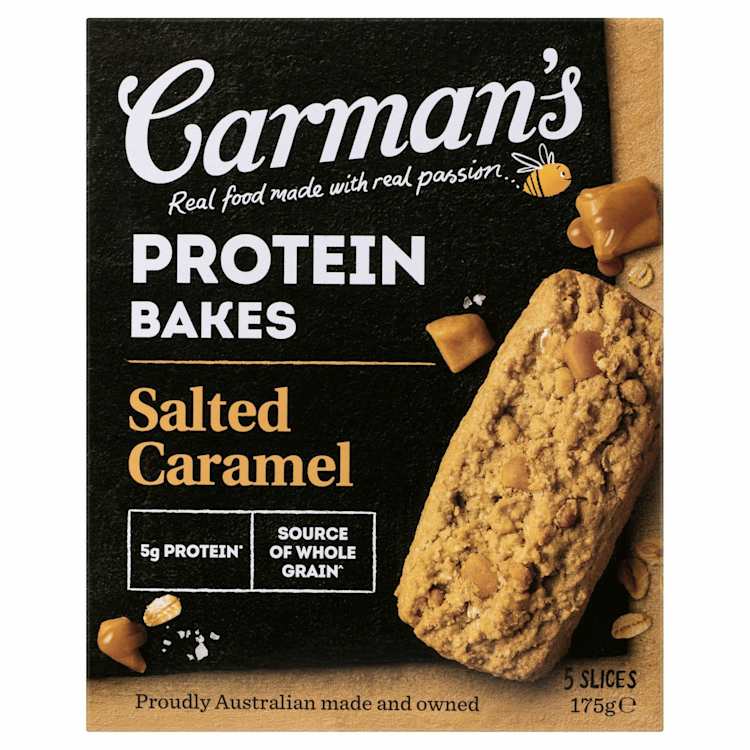 Carman's Protein Bake Health Snacks Salted Caramel