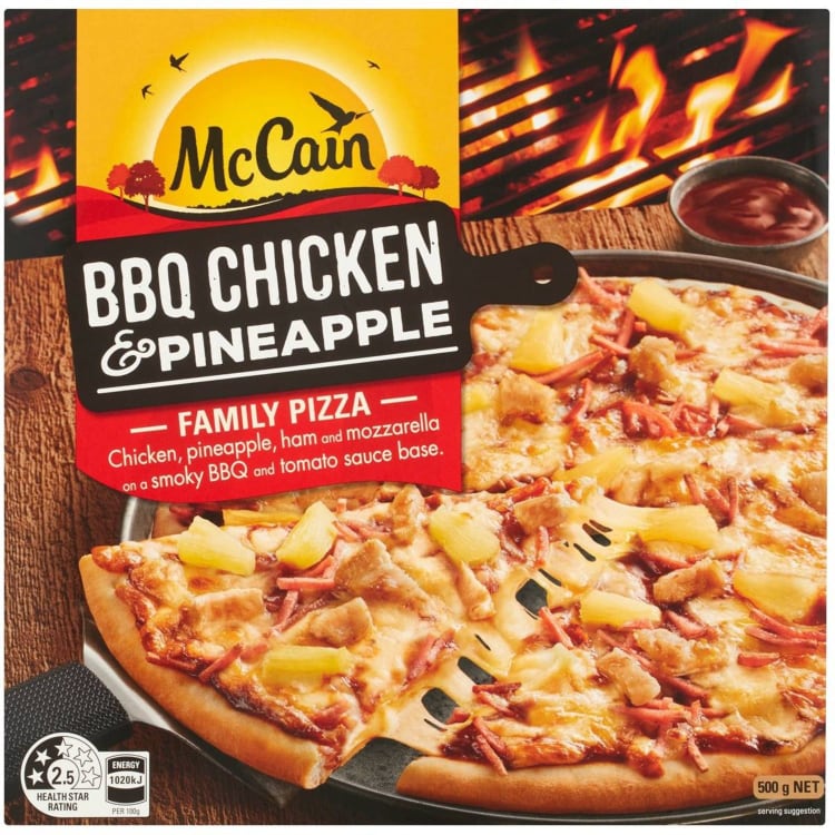 McCain Family Pizza BBQ Chicken & Pineapple