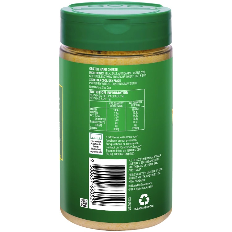 Kraft Grated Parmesan Cheese Cannister