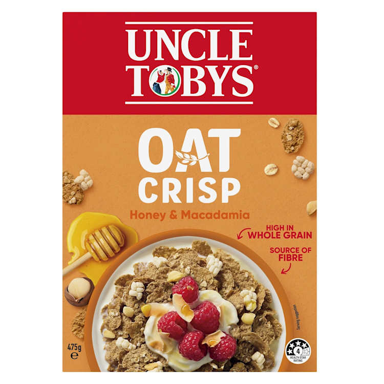 Uncle Tobys Oat Crisp Honey & Macadamia