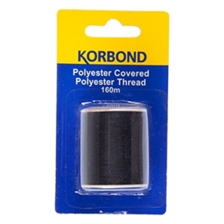 Korbond Black Poly Thread 160m