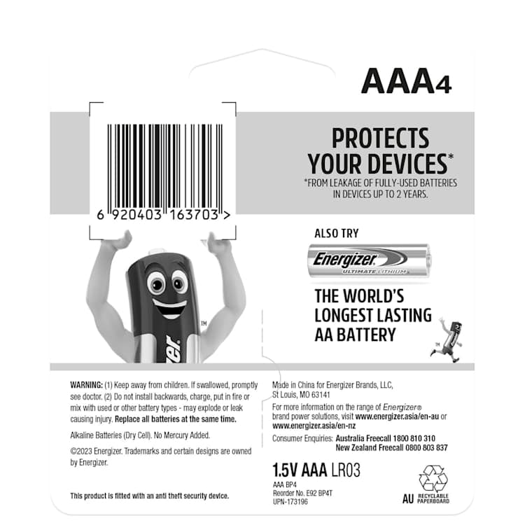 Energizer Max AAA Batteries