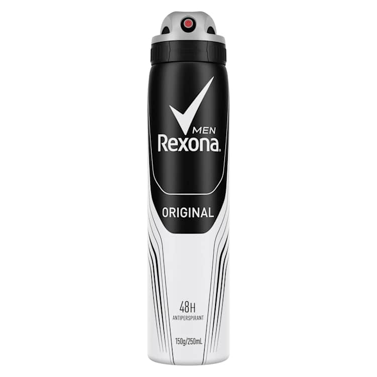 Rexona Men Antiperspirant Aerosol Deodorant Original with Antibacterial Protection