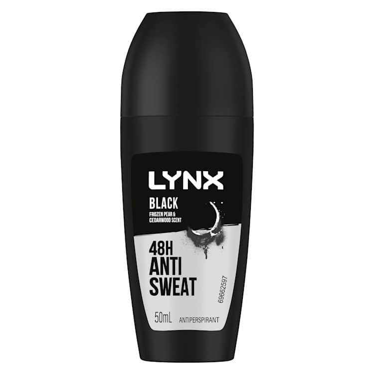 Lynx Men Antiperspirant Roll On Deodorant Black
