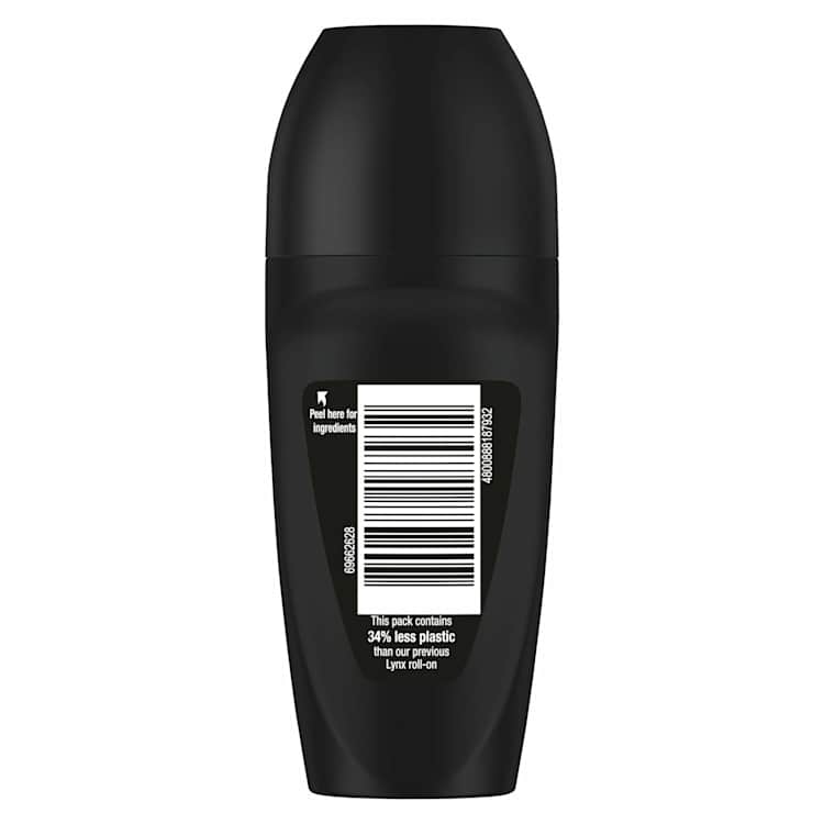 Lynx Men Antiperspirant Roll On Deodorant Black