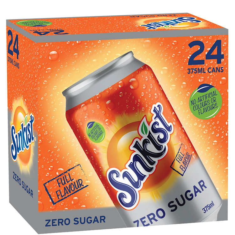 Sunkist Zero Sugar Cans